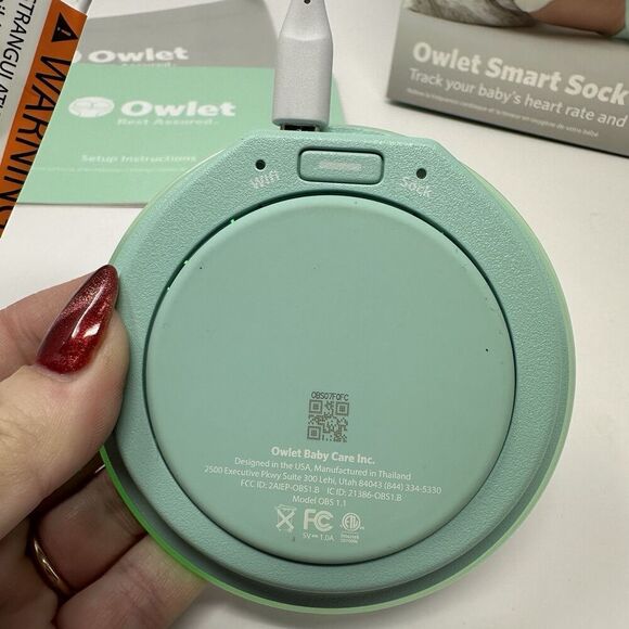 Owlet Smart Sock 2 Base and Cable NO Socks - Picture 3 of 6